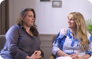 Sylwia and her daughter sharing their journey with Myasthenia Gravis.