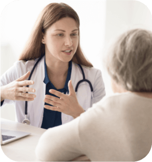 Patient's consultation with doctor