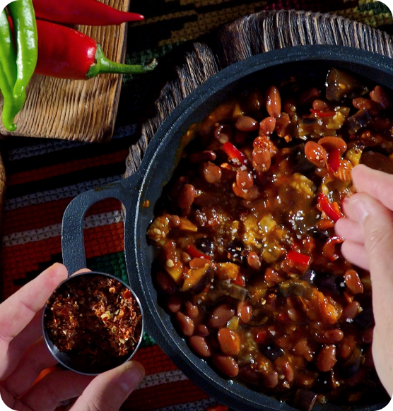 Simple and easy-to-cook chili sin carne recipe for people living with Myasthenia Gravis
