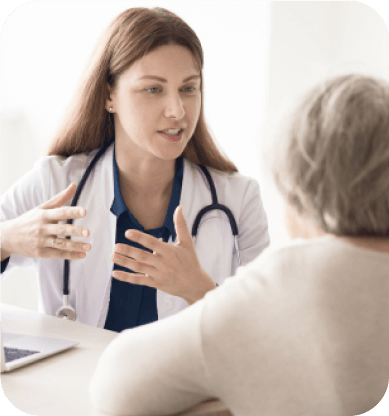 Patient's consultation with doctor