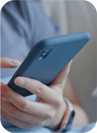 Person using smartphone to track and monitor Myasthenia Gravis symptoms